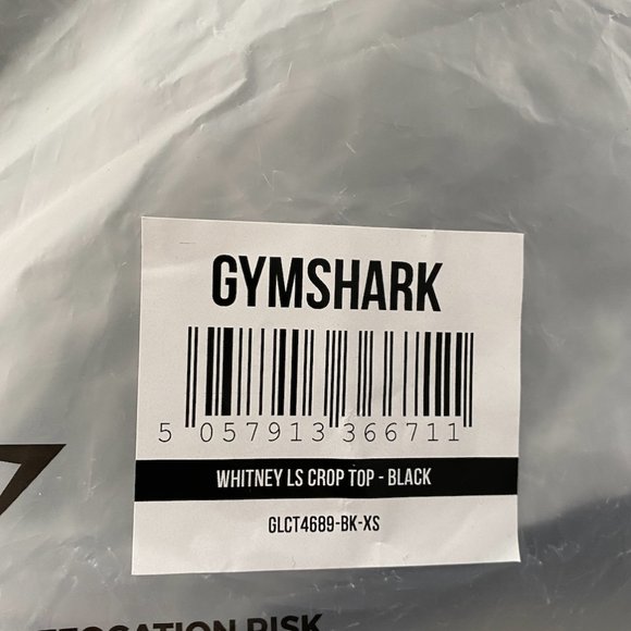 Whitney Simmons x Gymshark Black Crop Top - Picture 4 of 5